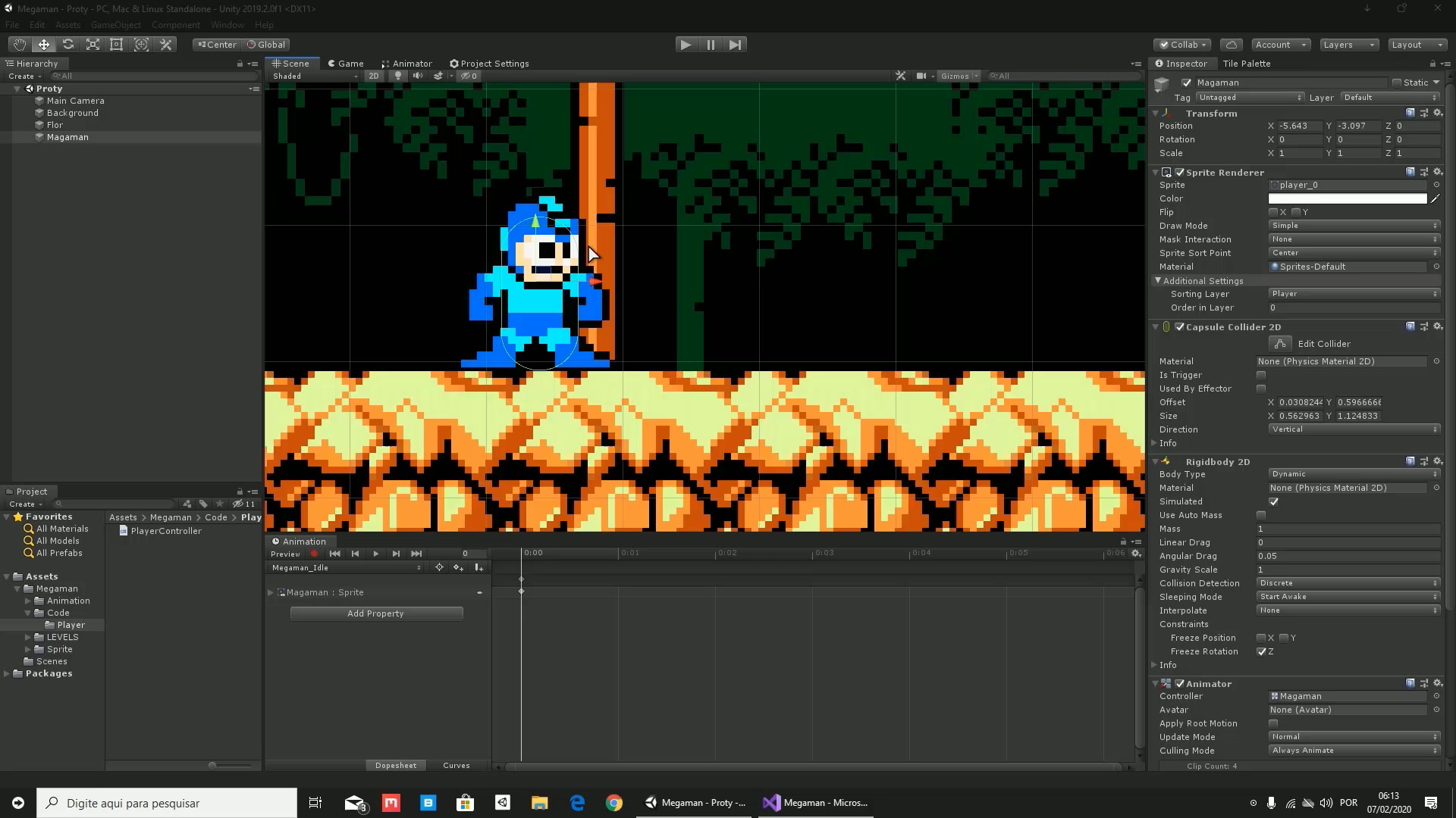 Megaman 01 Criando Projeto E Configurando Assets